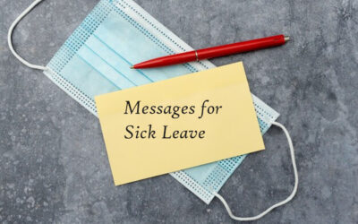 Messages for Sick Leave